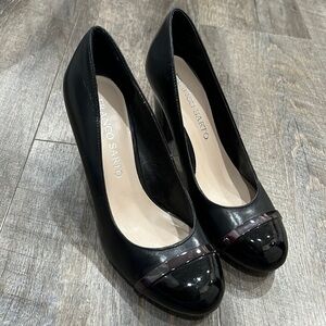 Franco Sarto Tricky Black Kitten Heels
